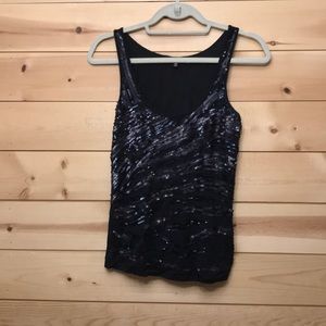 Black sequin Express tank